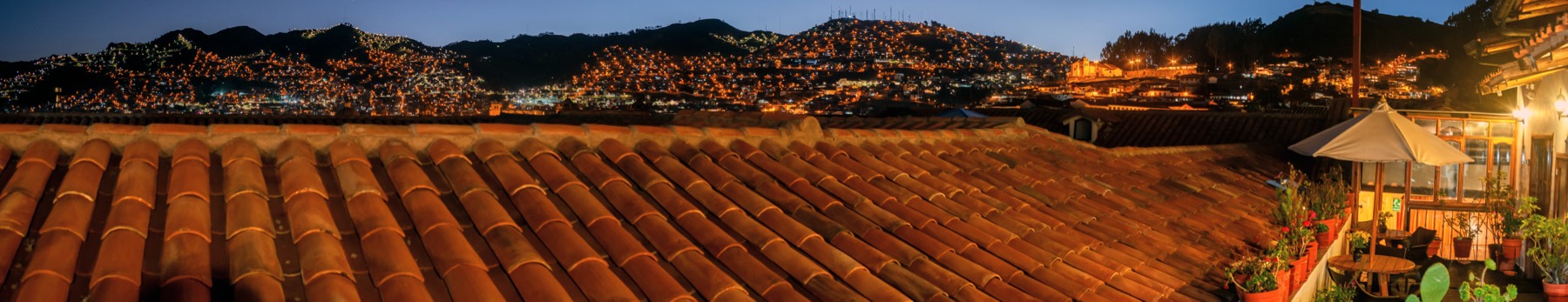 A view of Cusco from the house