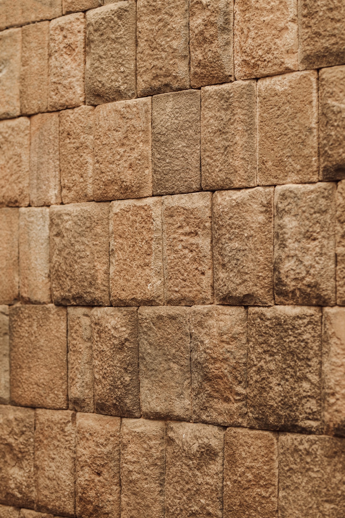 The Inca stone wall inside the house